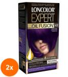 LONCOLOR Set 2 x Vopsea de Par Permanenta Loncolor Expert Oil Fusion 4.22 Violet Intens, 100 ml