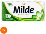 Milde Set 2 x 8 Role Hartie Igienica Milde Premium Energy Green, 3 Straturi (ROC-2xFIMMLHI004)