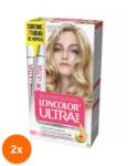 LONCOLOR Set 2 x Vopsea de Par Permanenta Loncolor Ultra Max 10.1 Blond Cenusiu Deschis, 200 ml
