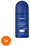 Nivea Set 3 x Deodorant Roll-On Protect & Care W Nivea Deo 50ml