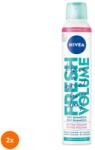 Nivea Set 2 x Sampon Uscat Spray Nivea Fresh Volume, 200 ml