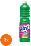 Asevi Set 3 x Detergent Pardoseli, Asevi Green, 1 l (ROC-3xMAG1016797TS)