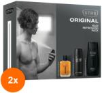 STR8 Set 2 x Caseta Cadou Str8 Original, Barbati, Lotiune dupa Ras 50 ml, Deodorant Spray 150 ml si Gel de Dus 250 ml (ROC-2xSASTR80140)