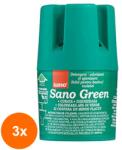 Sano Set 3 x Odorizant Solid pentru Rezervorul Toaletei Sano, Verde, 150 g (ROC-3xMAG0000539)