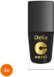 Delia Cosmetics Set 5 x Oja Coral 532 Black Orchid, 11 ml