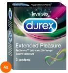 Durex Set 4 x 3 Prezervative Durex Extended Pleasure (ROC-4xMAG0000593)