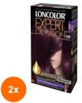 LONCOLOR Set 2 x Vopsea de Par Permanenta Loncolor Expert Oil Fusion 5.62 Saten Violet Deschis, 100 ml