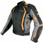  Cappa Racing AREZZO moto kabát textil fekete/narancs 2XL