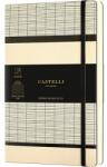CASTELLI Jegyzetfüzet A/6 vonalas CASTELLI 96 lapos puhafedeles gumis Tatami White Milk (C013814)
