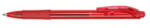 Pentel Golyóstoll, 0, 35 mm, nyomógombos, PENTEL "BK417", piros (BK417-B)
