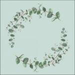 Ambiente Eucalyptus Branch Green papírszalvéta 33x33cm, 20db-os