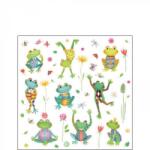Ambiente Happy Frogs papírszalvéta 25x25cm, 20db-os