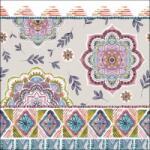 Ambiente Boho Sand papírszalvéta 33x33cm, 20db-os - szep-otthon