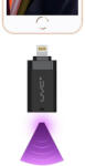  Mini Sterilizator / Lampa UV Compatibila cu telefon, Mufa Compatibil cu Mufa Lightning, Negru