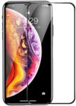 Baseus Folie Compatibil cu iPhone 11 Pro / Compatibil cu iPhone XS / Compatibil cu iPhone X, Sticla Securizata Mata 3D, Rama Rigida, Baseus Rigid-Edge, Negru