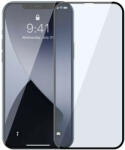 Baseus Set 2 x Folie Compatibila cu iPhone 12 Mini, Filtru Protectie Raze UV, Baseus, cu Rama, Negru