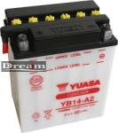 YUASA Yumicron 12V 14Ah left+ YB14-A2