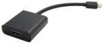 Roline Преходник Roline S3207 Адаптер, Mini-DisplayPort(м) към HDMI-A(ж), черен (S3207)
