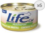 Life Pet Care nedves macskaeledel, csirke és kacsa, 6 x 85 g