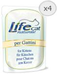 Life Pet Care Kitten nedves macskaeledel, 4 x 70 g