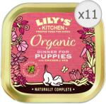 Lily's Kitchen Organic Dinner For Puppies nedves kutyaeledel, csirke és zöldségek, 11 x 150 g