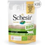 Schesir Bio nedves macskaeledel, csirke, 16 x 85 g