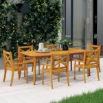 vidaXL Scaune de exterior, 6 buc. , lemn masiv de acacia (3098661)
