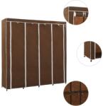vidaXL Șifonier cu 4 compartimente, maro, 175x45x170 cm (282446) Garderoba