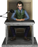 Beast Kingdom Statueta Beast Kingdom DC Comics: Batman - The Joker (The Dark Knight), 16 cm Figurina