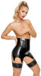 LateX Latex Suspender Belt Black XL