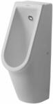 Duravit Starck 3 - Pisoar, alimentare cu apă din spate, Rimless, alb alpin 0827250000 (0827250000)