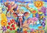 Bluebird Puzzle 90015 - Elephants in the Garden - 2000 db-os puzzle (90015)