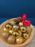 Bestent Globuri de Crăciun pentru brad 5cm 17buc GOLD