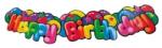 Herlitz Girland HERLITZ Happy Birthday felirat 130cm színes