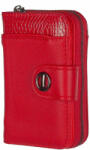 XTD Cipzáros és kihajtós, piros kroko betétes műbőr pénztárca XTD (C-402 red)