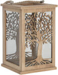 Clayre & Eef Felinar lemn sticla 16x16x25 cm (6H1940) - decorer