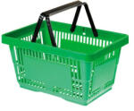Kon Cos de cumparaturi, 22 litri, verde, din plastic, de mana (RKON22V)