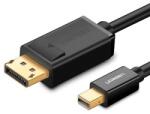 UGREEN mini DisplayPort - DisplayPort kábel 4K, 1, 5m fekete (10477)