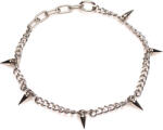 Master Series Punk Spiked Necklace Silver