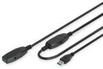 ASSMANN DA-73105 USB kábel 10 M USB 3.2 Gen 1 (3.1 Gen 1) USB A Fekete (DA-73105)