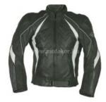 Rush-M Motoros bőrkabát BK-18 M Fekete-Fehér (981423)