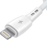 Vipfan USB és Lightning kábel Vipfan Racing X05, 3A, 2m (fehér) (X05LT-2m-white) - scom