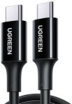 UGREEN US300 USB-C-USB-C kábel, 100W, 5A, 1m (fekete) (80371) - scom