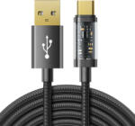 JOYROOM USB-USB-C kábel S-UC027A12 3A, 1, 2m (fekete) (S-UC027A12 1.2m Bl) - scom