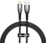 Baseus Glimmer USB - Lightning töltőkábel, 2.4A, 1m (fekete) (CADH000201) - scom