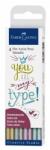 Faber-Castell Marker caligrafic Pitt Artist Pen Metalizat 4 buc/set Faber-Castell FC167304 (FC167304)
