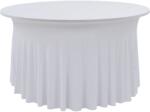 vidaXL Huse elastice de masă lungi, 2 buc. , alb, 180x74 cm (133583) - vidaxl