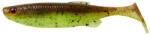 Savage Gear Shad Savage Gear Fat Minnow T-Tail, culoare Chartreuse Pumpkin, 13cm, 5buc/plic (F1.SG.77004)