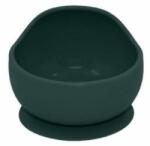 Petite&Mars Bol din silicon fara BPA, Cu ventuza, TAKE&MATCH, 6 luni+, 350 ml, Verde Inchis Castron