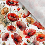 Takoy Szabadidő anyag/ futter Takoy 150cm festett pipacsok